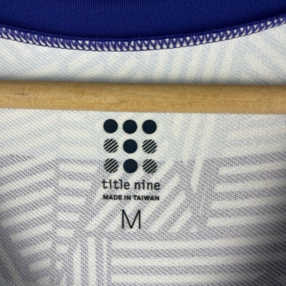 Title Nine Gidget 2.0 Summer Dress Blue Purple Printed Stretchy Women's Medium - Picture 3 of 7